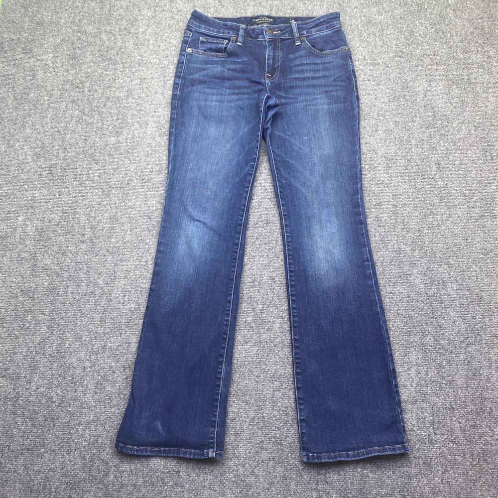Lucky Brand Women's Boot Cut Jeans in Dark Blue Wash
